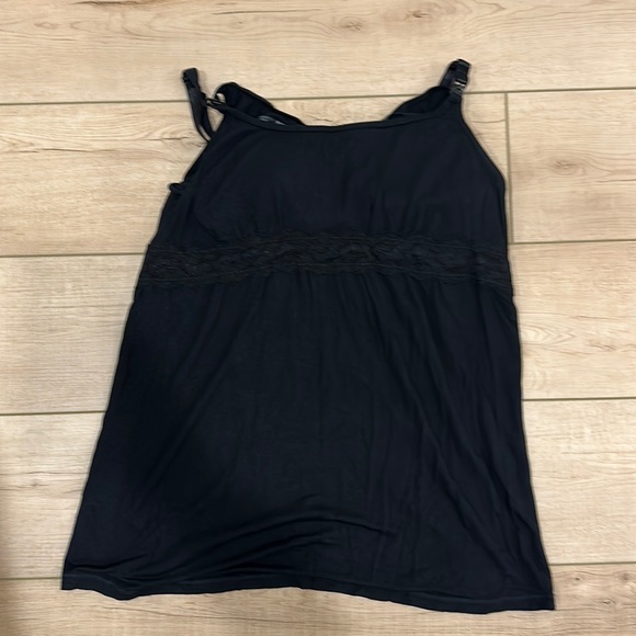 NWT Thyme Black Nursing Camisole Size L - Picture 1 of 2